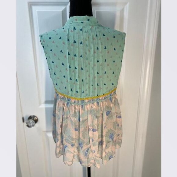 Samira Sleeveless Blouse Verb by Pallavi Singhee from Anthropologie – Size Small - Picture 7 of 7
